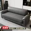 25 modelos de sofás de couro resistentes a arranhões de gato para salas de estar, apartamentos pequenos, imóveis para aluguel, salas de jogos e escritórios, sofás de três lugares em linha reta