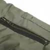 Chaqueta bomber de invierno para hombre con cuello y capucha de pelo sintético, con un diseño europeo y americano de moda con detalles de anillos metálicos
