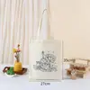Bolsas de Algodón para Graffiti DIY Infantil, Bolsas de Lona Dibujadas a Mano con Líneas, Patrones de Logotipo Personalizables, Bolsas de Algodón Listas, Venta al por Mayor en Grandes Cantidades