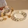 Pulsera Abierta Metálica con Patrón de Corazón Hueco Cruzado Europea y Americana, Simple, Ecológica, de Nicho, Joyería de Moda de Gama Alta