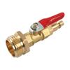 Conector de Mangueira de Jardim Amazon Adaptador Anticongelante Rosca Externa para RV Conector Rápido de Latão com Válvula de Esfera Transfronteiriço