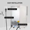 Máquina de gelo comercial para gelo em cubo, totalmente automática, para lojas de milk tea, cafeterias comerciais, balcões de bar, MÁQUINA DE GELO, atacado de exportação