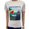 Sublimação térmica equipe pescoço camisa eleitoral camisa de votação roupas de eleição T-shirt poliéster 100g fabricantes camisa de publicidade feita sob medida