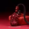 Colgante de Calabaza de Arena Dorada Púrpura Cinabrio para la Buena Suerte y la Prosperidad, Adecuado para Hombres y Mujeres en su Año Zodiacal, Al Por Mayor