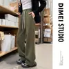 Pantalones deportivos de pierna ancha ajustados para mujer, nuevo modelo primavera y otoño 2026, cintura alta, caída fluida, para figura de pera, que ocultan las caderas, pantalones largos adelgazantes