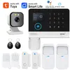 Sistema de Alarme de Segurança Residencial Wifi Gsm Host de Alarme Antifurto App Móvel Tuya Smart Alarm Transfronteiriço