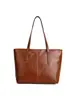Bolso de mano grande de cuero encerado para mujer, nuevo bolso de hombro de moda 2025, bolso de mensajero elegante y versátil