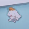 Broche de Acrílico de Perro Canela de Dibujos Animados Decoración para Mochila Colgante de Regalo Creativo Pin