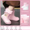 Botas de Lluvia Antideslizantes de Caña Corta para Niños 2026 para Niños Mayores, Impermeables Antideslizantes para Exteriores, Ligeras de Eva, Lindas