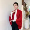 Xale de tricô para mulheres 2023 novo alta qualidade moderno estilo ocidental versátil para usar com cheongsam Casaco cardigã capa