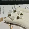 [Sodalita Blanca] Pulsera de Cristal Pulsera Pulsera de Cuentas Pulsera de Cristal Natural para Mujer Sensación de Lujo Ligero y Alta Gama