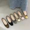 Zapatos de Mujer Temporada Primer Encuentro: Diseño de nicho con detalle de lazo, Cómodo para ir al trabajo, Colección Otoño 2026, Suela suave para mayor comodidad, Zapatos planos tipo ballet