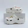 Novas Crocs Femininas com Plataforma para Aumentar a Altura, Verão 2026, Novo Estilo, Fechadas, para Exterior, Praia, Sandálias EVA Antiderrapantes