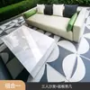 Sofá de Exterior, Muebles de Cuero Estilo Italiano para Zonas de Villa, Sofá de Esquina Combinado Grande de Piso Plano de Diseñador, Muebles de Sofá de Cuero para Hotel y Yates
