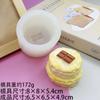 Simulación Postre Amasado El Molde de Silicona Pastel de Té Negro Taro Piña Melasagna Molde Bellagi