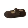 Forro de Felpa 2026 Zapatos de Piel Zapatos de Algodón para Mujer con Falda Velcro Zapatos que Aumentan la Altura Interior Mary Janes Calidez Otoño e Invierno