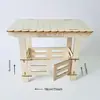 Casa de Muñecas Transfronteriza Casa de Muñecas Escena en Miniatura Set de Cobertizo de Reno Navideño Modelo de Jardín en Miniatura Granja
