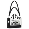 Bolsa de Lona Exclusiva Transfronteriza para Novia, Bolso de Mano para Almacenamiento de Fiesta de Bodas + Set de Dos Piezas con Neceser