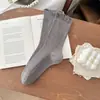 Nuevos Calcetines Hasta el Muslo 100% Algodón Permanecen Arriba Estilo Academia Otoño/Invierno Calcetines sin Costuras para Pantorrilla Calcetines Japoneses/Coreanos Adelgazantes que Cubren la Rodilla