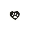 Novos Acessórios de Joias DIY de Comércio Exterior Pingente Simples Feito à Mão Coração Estampa de Patas de Cachorro Patas de Gato em Estoque