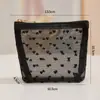 Nueva Bolsa de Almacenamiento Mini Portátil, Bolsa de Malla con Forma de Corazón Afelpada para Maquillaje, Bolsa para Retoques de Labial, Estuche para Lápices, Bolsa para Papelería
