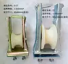 Polea, polea de doble propósito para colgar y colocar, polea de nylon galvanizado con borde envuelto, herramienta para tendido de líneas de construcción eléctrica