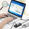 Divisor USB 3.0 de Siete Botones con Interruptor Diamante Transfronterizo, Expansor USB Multipuerto, USB Hub de Transmisión de Alta Velocidad