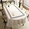 Mantel ovalado, no lavable, impermeable y a prueba de aceite, mantel rectangular para comedor, sensación de lujo ligero y alta gama, modelo nuevo 2024 mantel de PVC