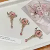 Pinzas para el Cabello Bordadas con Flores para Niñas Nuevas de Alta Gama Pinzas BB para Flequillo Lateral para Niñas y Bebés Lindos Accesorios para el Cabello