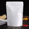 Bolsa autosoportante autosellante de papel kraft aluminizado personalizada para snacks, té, frutas secas, bolsa de embalaje sellada a prueba de humedad