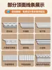 Moldura de Línea PU Esquina Interior Decorativa de Sala de Estar Estilo Francés Americano Techo de Dormitorio Techo Falso Línea de Yeso Imitación