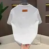 Camiseta Masculina Casual Versátil de Manga Curta com Letras em Relevo Ins Tendência Americana Novo Design de Verão High-End