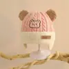 Viento dulce felpa lindo fruta protección de orejas para niños gorra forrada de polar gruesa para niños y niñas gorro de bebé al por mayor gorra transfronteriza