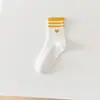 Calcetines Tobilleros de Estilo Japonés para Mujer, Primavera y Verano, Borde Fruncido, Calcetines Sueltos para Estudiantes, Calcetines Cortos Frescos de Color Sólido con Borde Fruncido, Boca Baja para Mujer