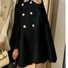 2025 Nuevo Chal Versátil para Mujer Estilo Coreano Capa Holgada Prendas de Abrigo para Mujer Otoño e Invierno Estilo Británico Prendas de Abrigo de Lana para Mujer