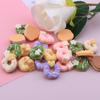 Macaron Dona Juguete de Comida Accesorios DIY Funda para Teléfono Material para Horquilla Kit Pegamento Crema Resina Accesorios Transfronterizos
