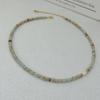 Piedra Natural Colorida Cuentas Costura Collar Temperamento Dopamina Perla de Agua Dulce de Alto Grado Lujo Ligero Cadena Collar Clavícula