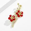 Broche de Flor de Ameixa Estilo Chinês Design de Nicho de Alta Qualidade para Mulheres Pin de Flor para Lapela Acessórios para Roupas de Terno com Senso de Alta Qualidade