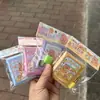 Kappibala Mini Cadeado de Bolso Livro Sanrio Kulomi Caderno de Anotações Manual Livro de Conjunto de Cola PU Descompressão