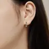 Pendientes de Plata de Ley S925 para Mujer, Símbolo de Infinito Cruz de Mobius, Diseño de Nicho, Pendientes de Moda y de Alta Gama