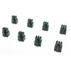 La serie 5557 MX4.2-6P con carcasa de goma negra se puede configurar según los requisitos de dos conectores cuadrados y cuatro redondos, tres redondos.