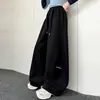 Pantalones de pierna curva para niña 2026 nuevo estilo de otoño, pantalones deportivos casuales para niños mayores, pantalones de pierna ancha, pantalones de chándal bordados, pantalones para niños