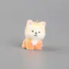 Resina Flocada Lindo Perrito Funda para Teléfono Bolso Colgante Llavero DIY Colgante Adorno Decoración Accesorios