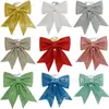 Atacado de Decorações de Natal Pingentes para Árvore de Natal Acessórios Montagem de Cenário Algodão Pérola Laço com Glitter
