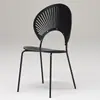 Silla de Comedor Nórdica para Uso Doméstico, Silla Retro de Celebridad de Internet para Ocio, Silla Creativa Simple en Forma de Concha, Silla de Sol, Silla con Respaldo de Madera Maciza