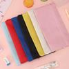 Bolsa de Lona Estilo Coreano Creativa para Lápices Color Sólido Simple Logo Imprimible Billetera para Monedas Bolsa para Lápices de Estudiante Bolsa de Almacenamiento Bolsa para Papelería