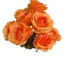 Paquete de 9 Rosas Holandesas Flores Artificiales Decoración del Hogar Flores Cascada de Rosas Cruz de Rosas para Pared Suministro Transfronterizo Flores Artificiales