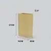 En stock Bolsa de papel kraft con fondo cuadrado recubierta bolsa de embalaje de grado alimenticio bolsa de limpieza a prueba de aceite Minorista Mayorista