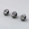 Prata Pura S999 Cruz Quadrado Contas Espaçadoras Contas de Cintura Contas Superiores com Contas Pulseira de Mão 108 Contas Brinquedo DIY Acessórios