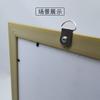 Accesorios de hardware para marcos de fotos con punto de cruz colgantes de semicírculo dorado, gancho, anillo colgante de semicírculo plateado, herramientas de hardware para muebles